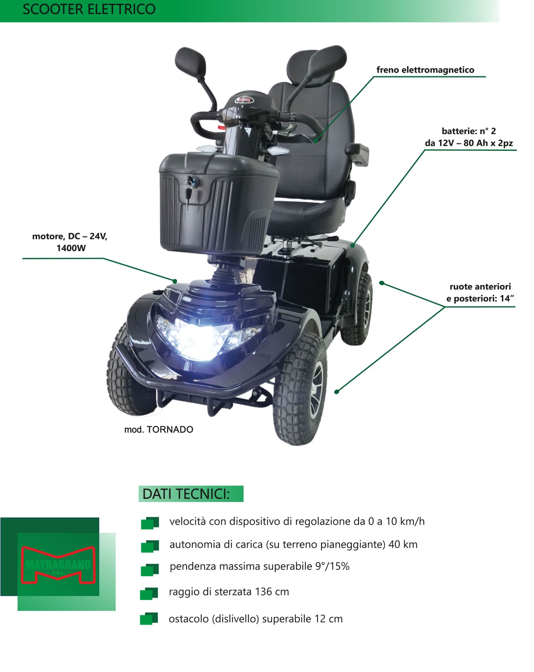 Depliant carrozzina elettrica
