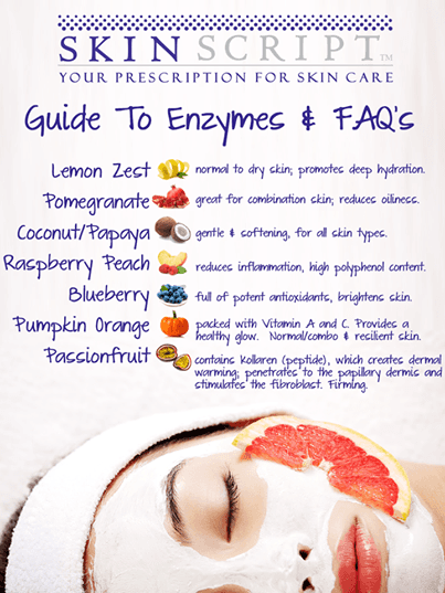 A skin script guide to enzymes and FAQs.