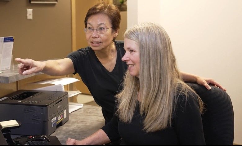 Dr. Smith and Lorie at Aurora Dental Care in Seattle WA