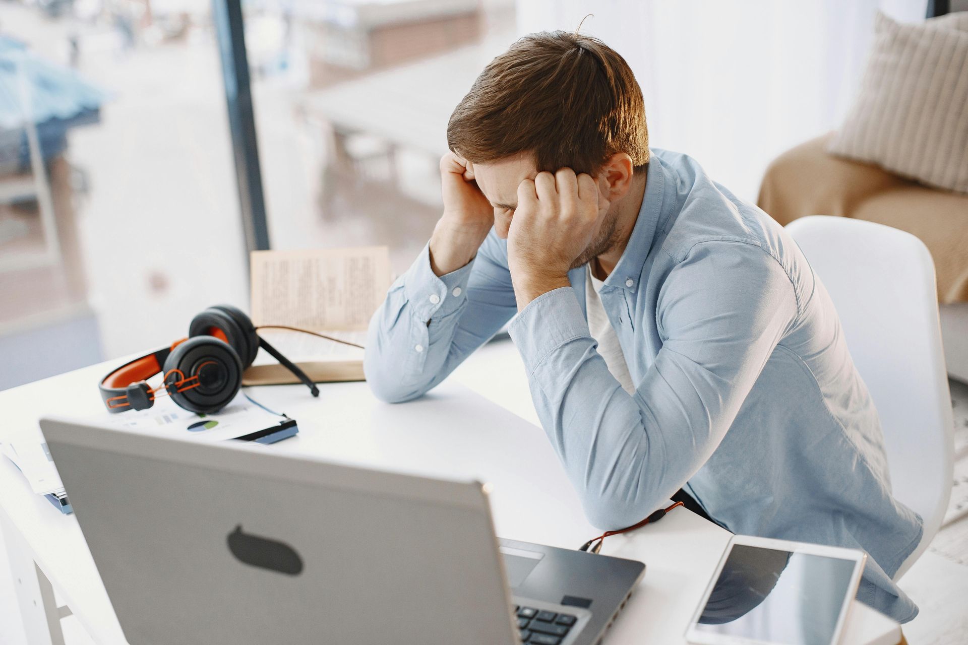 Seattle tech professional experiencing stress