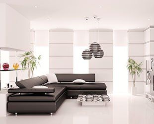 Real Estate — Living Room With Beautiful Interior Design — Dallas, TX