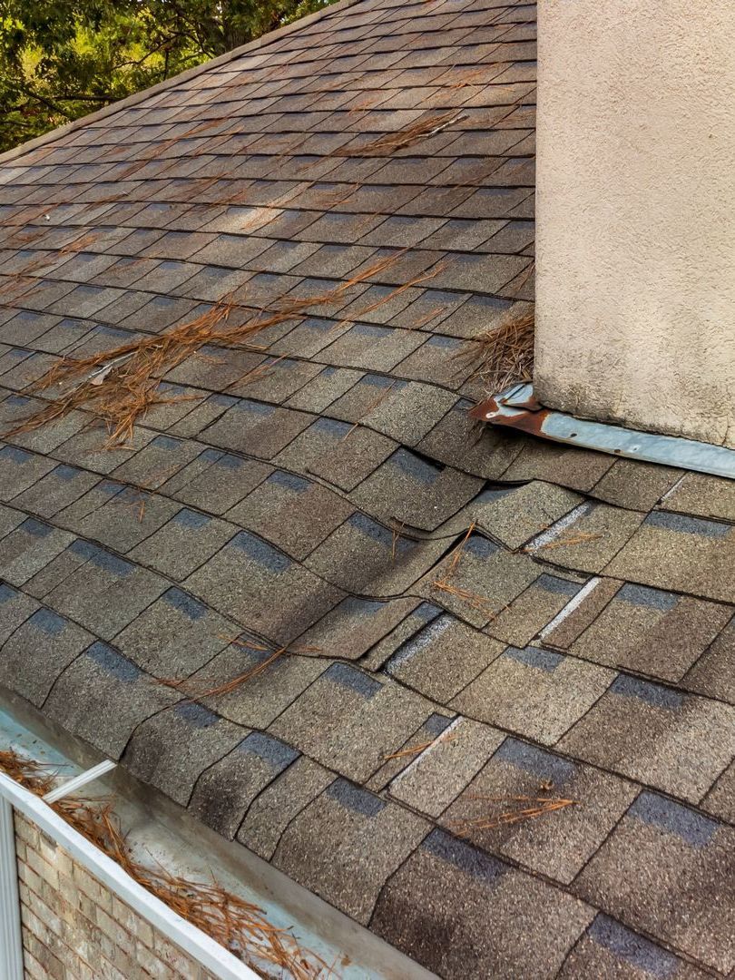 damaged roof in need of professional roof repairs