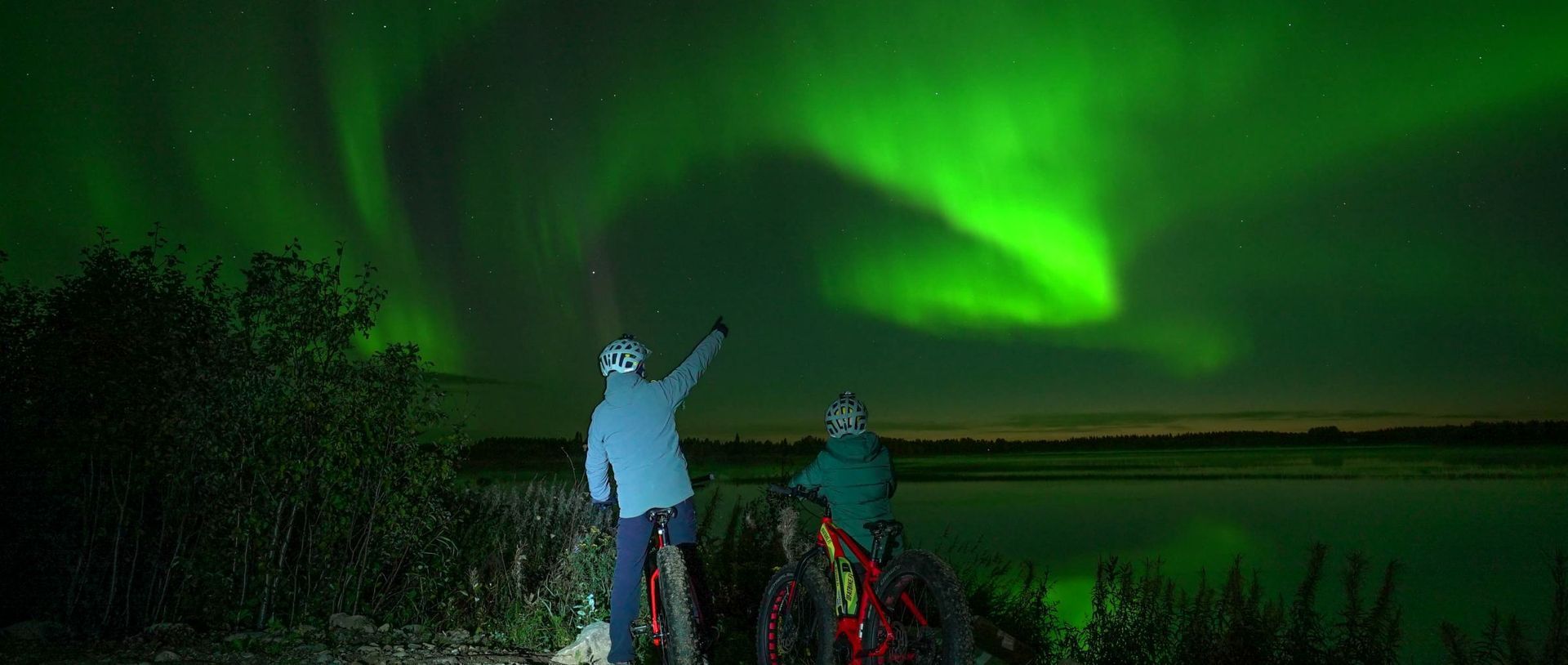 Nights Northern Lights tour by bike