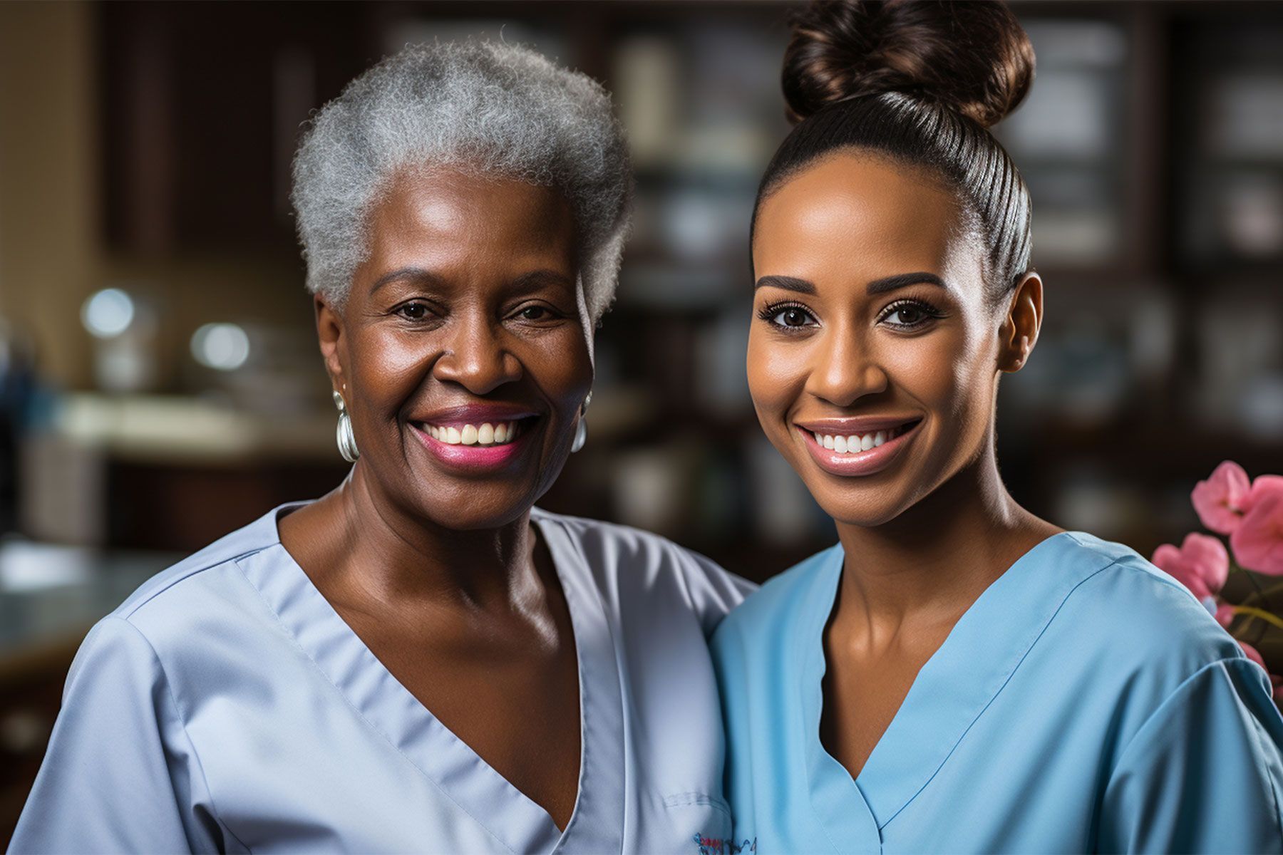 Generationally diverse pharmacy professionals collaborating 