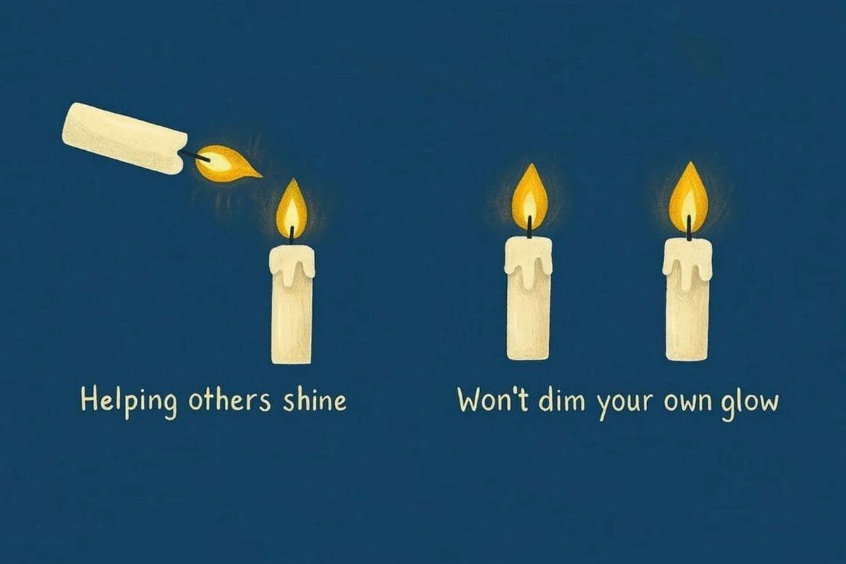 Image illustrating how managers helping their team shine lifts the entire organization.