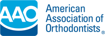 Logo of the American Association of Orthodontists: AAC initials in a blue box with the organization's name beside it.