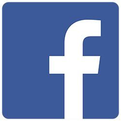 Facebook logo: white