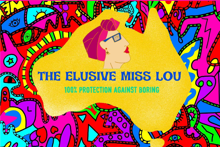 A graphic in the shape of Australia features a stylized profile of a person and the text