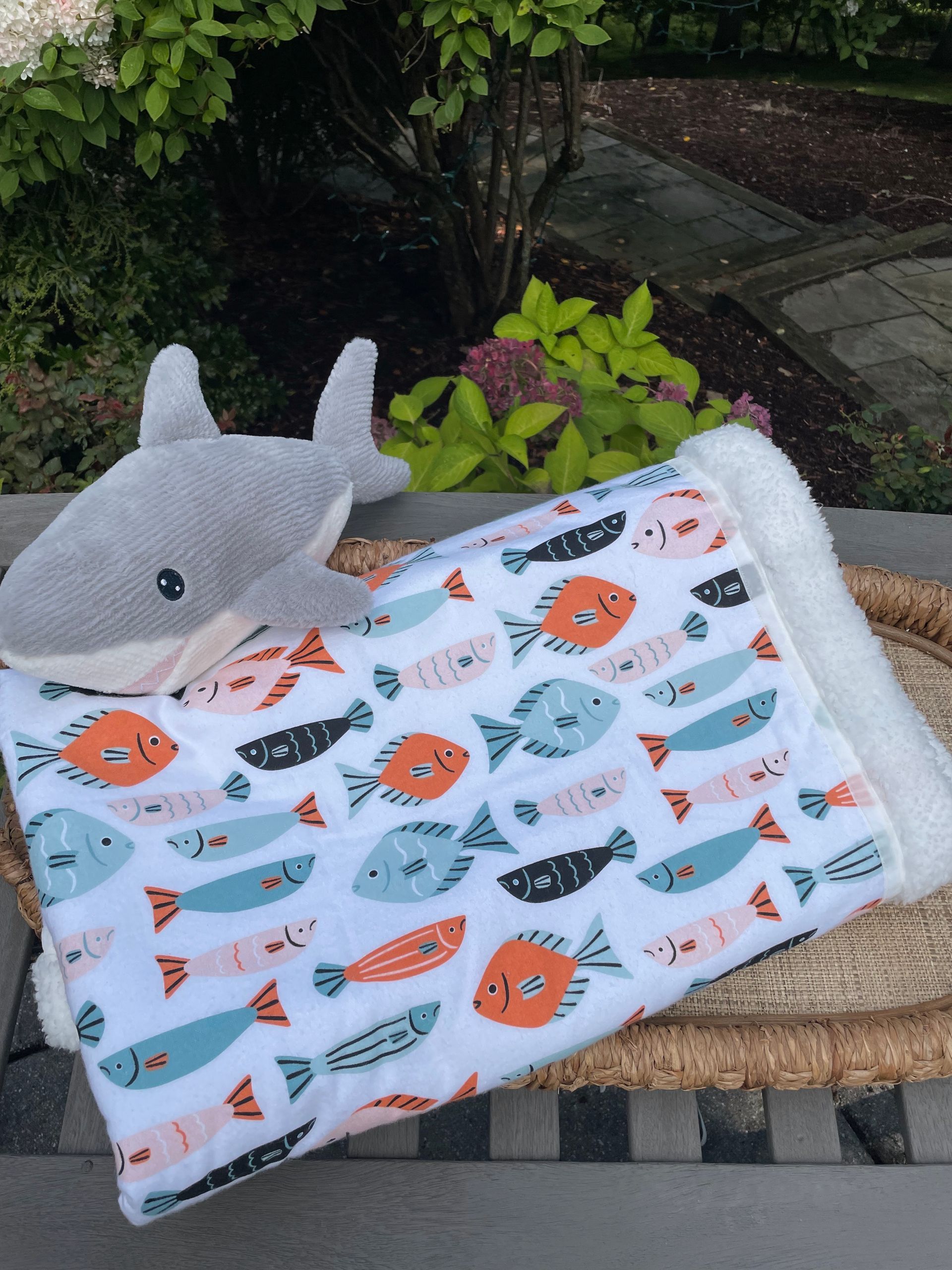 colorful fish blanket