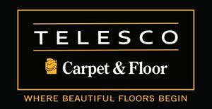Telesco Carpet & Floor logo with the tagline 