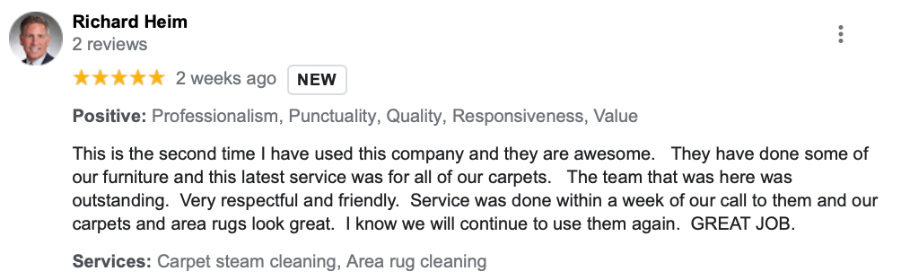 Positive Google Review