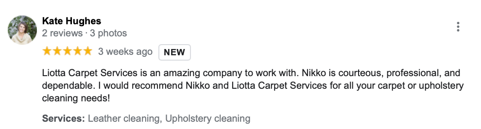 Positive Google Review