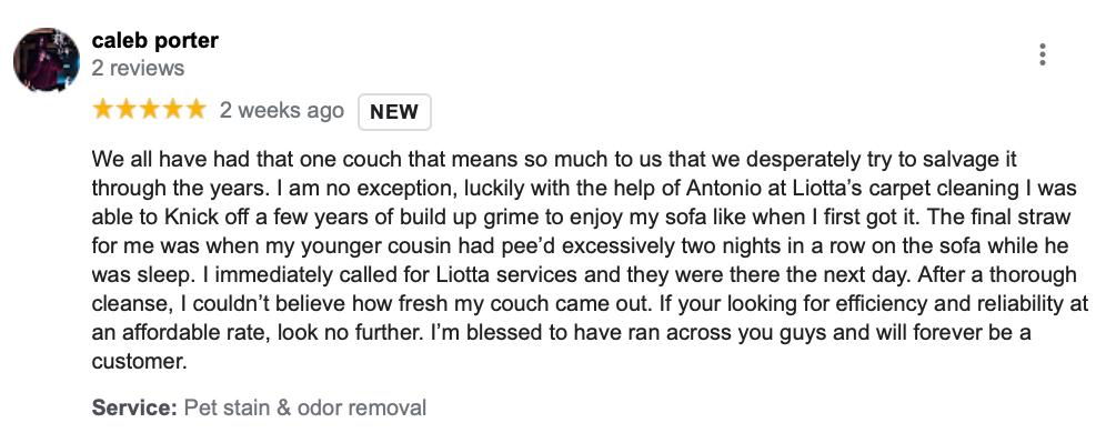 Positive Google Review