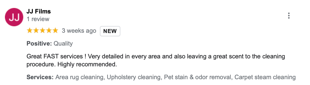 Positive Google Review