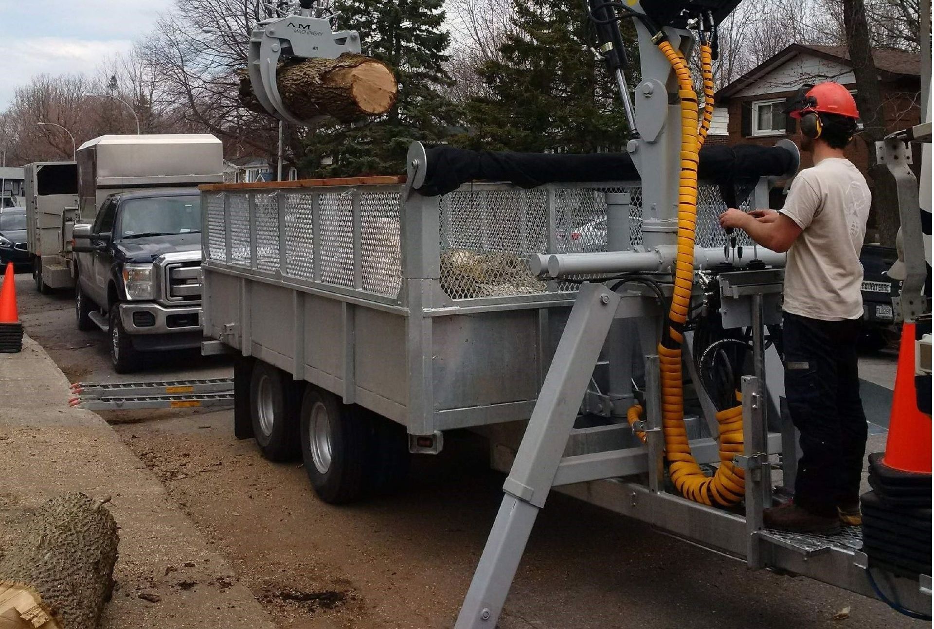 Log Loader Equipment and Operator