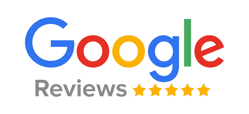 The google reviews logo is shown on a white background.