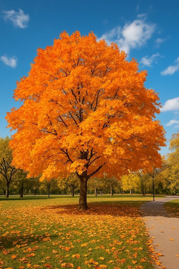 Tree In Autumn Winnipeg