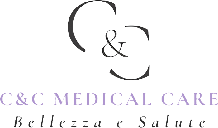 A logo for g & c medical care bellezza e salute