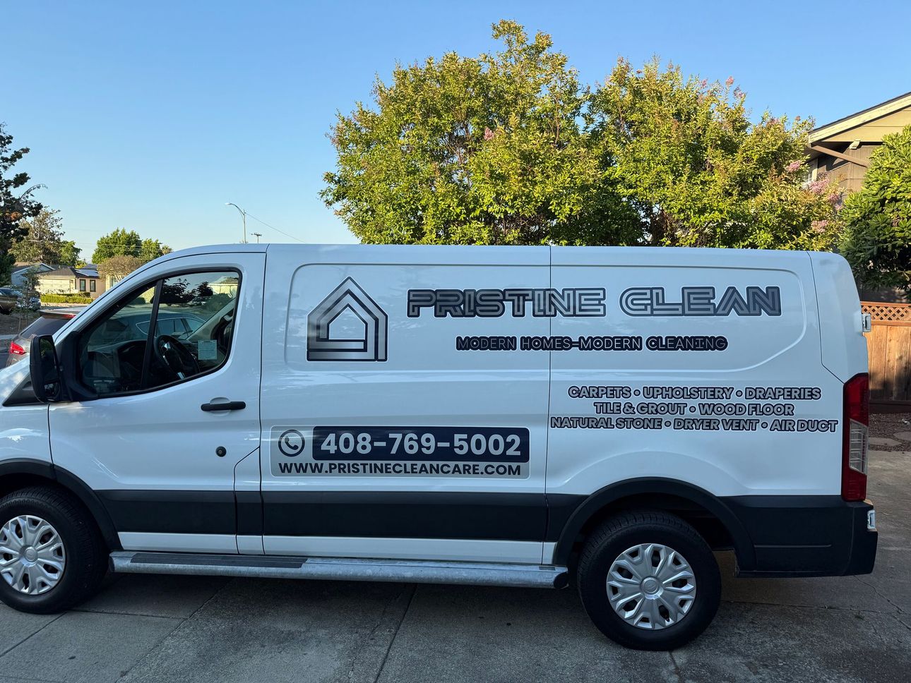 White van with 
