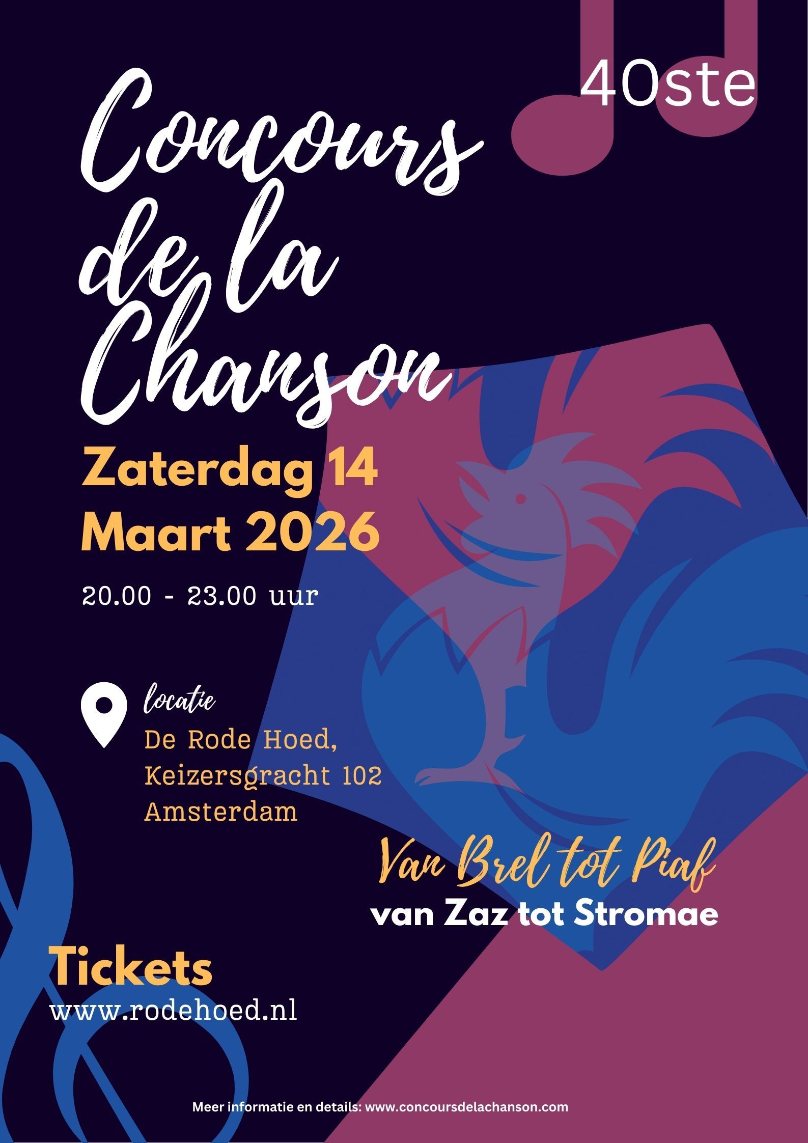 Poster Concours de la Chanson