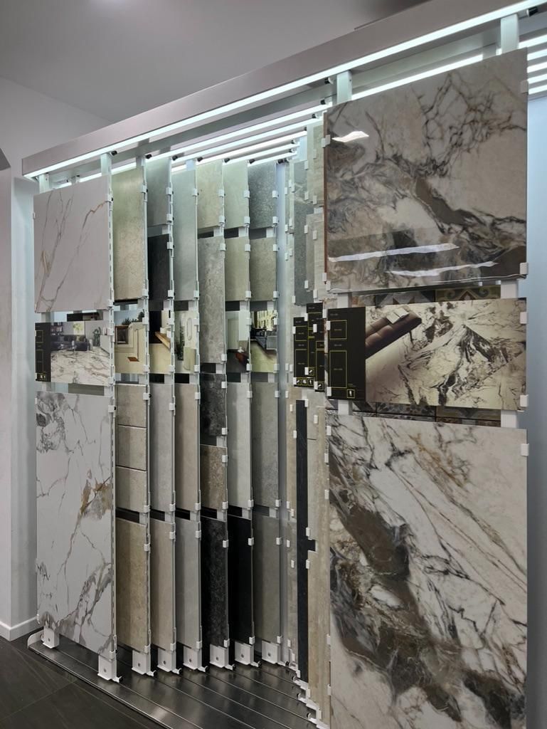 A Wall With a Lot of Tiles on It in a Store — Traditional Tiles & Flooring In Cassowary Coast, QLD