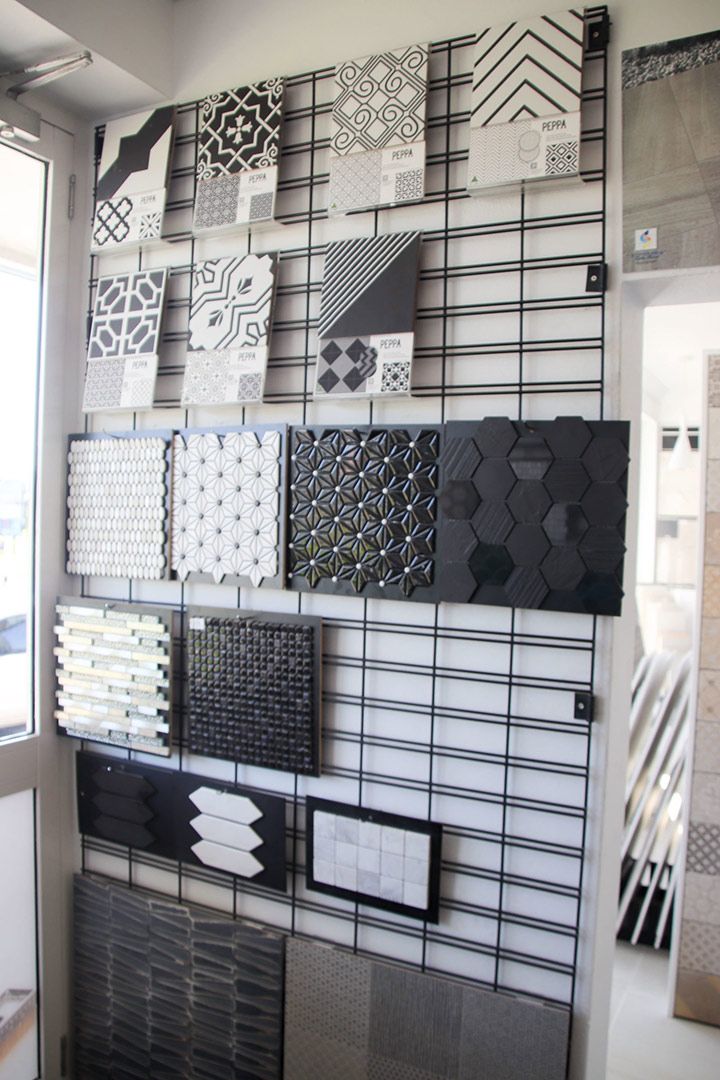 A Display of Tiles on A Wall in A Store — Traditional Tiles & Flooring In Woree, QLD