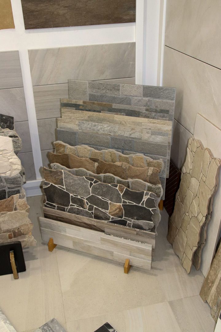 There Are Many Different Types of Tiles on Display in This Room — Traditional Tiles & Flooring In Woree, QLD