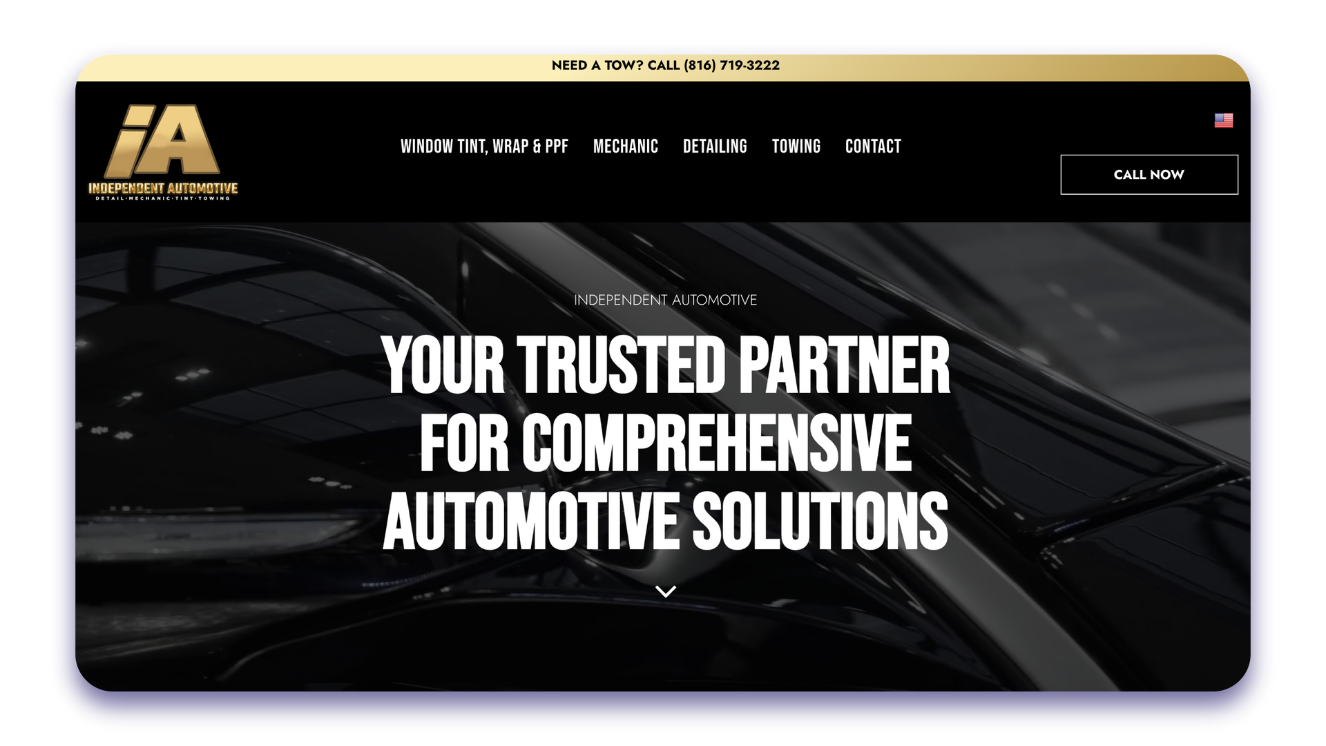 A website that says `` your trusted partner for comprehensive automotive solutions ''