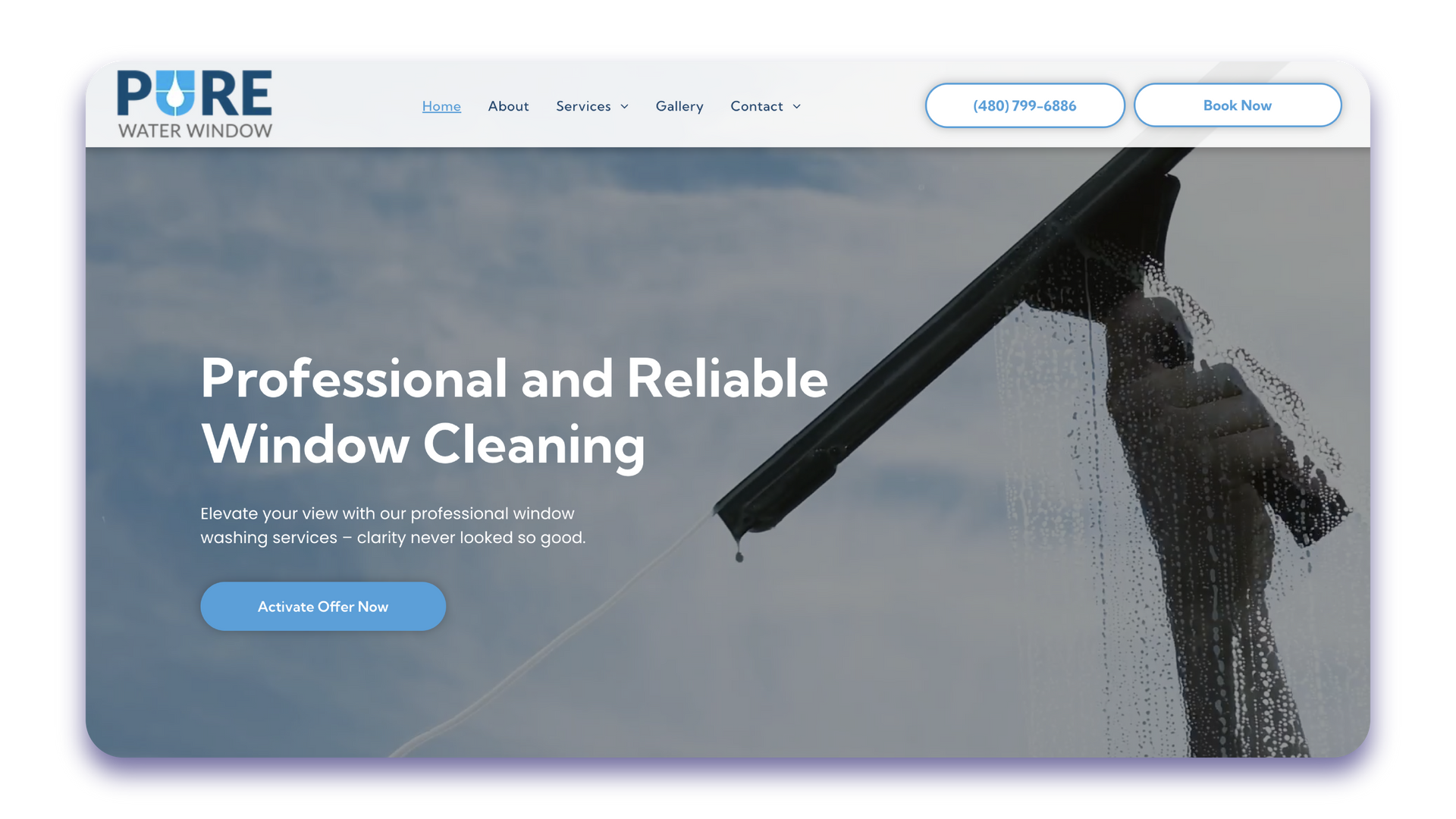 A screenshot of a website for on time connecting you with expert local detailers.