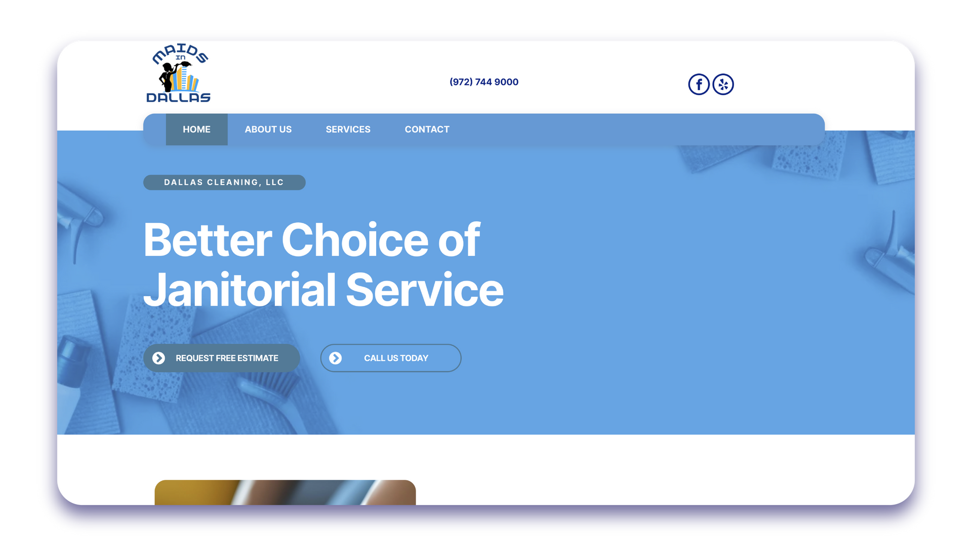 A white car is driving down a road on a website.