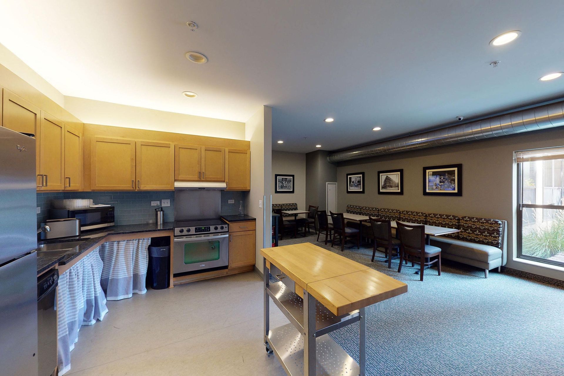 Lofts at Farmers Market Lounge Kitchen