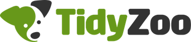 A green and black logo for tidy zoo