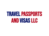 A logo for urgent passport and visas with a globe