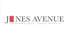 Logo: "JONES AVENUE" with an open door graphic, "REAL ESTATE COMPANY" below.
