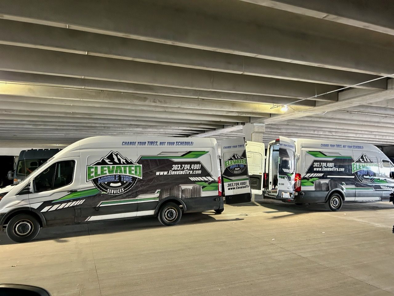 Mobile tire repair at Elevated Tire