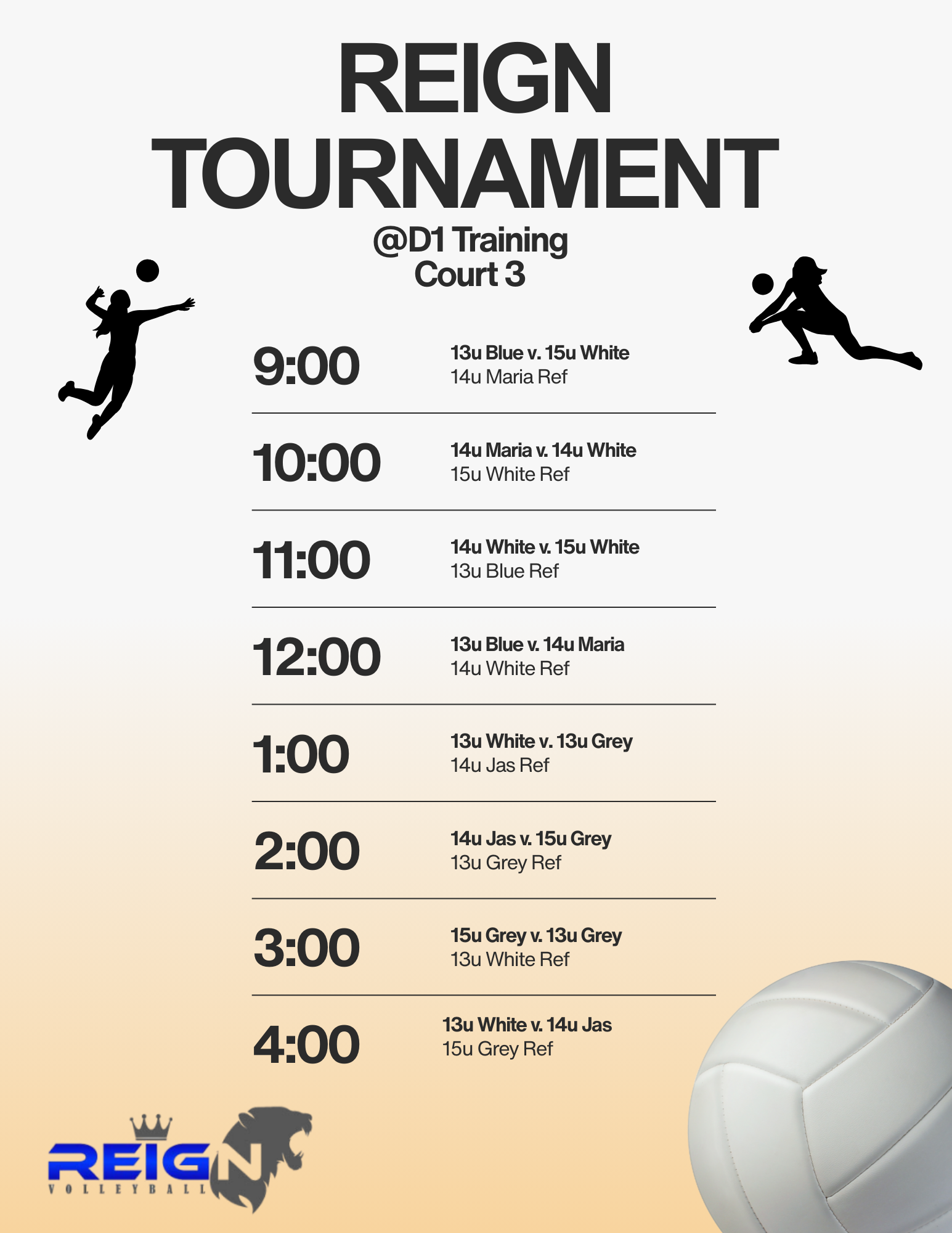 Reign Volleyball Tournament
