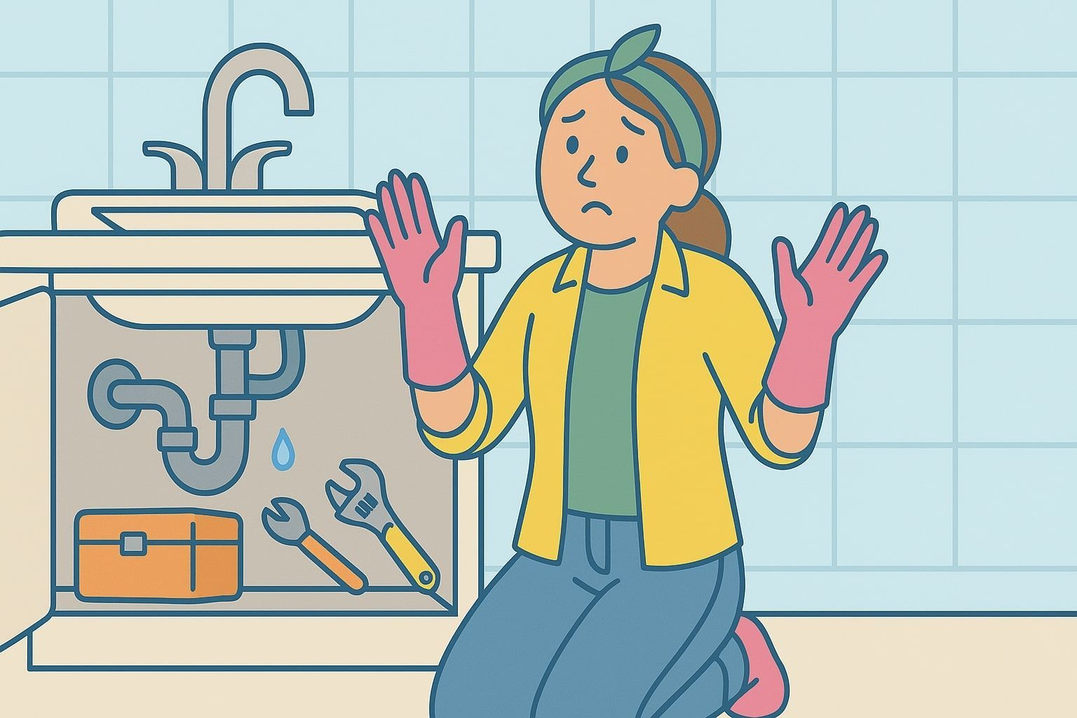 Hand wiping a light-coloured table with a grey cloth.