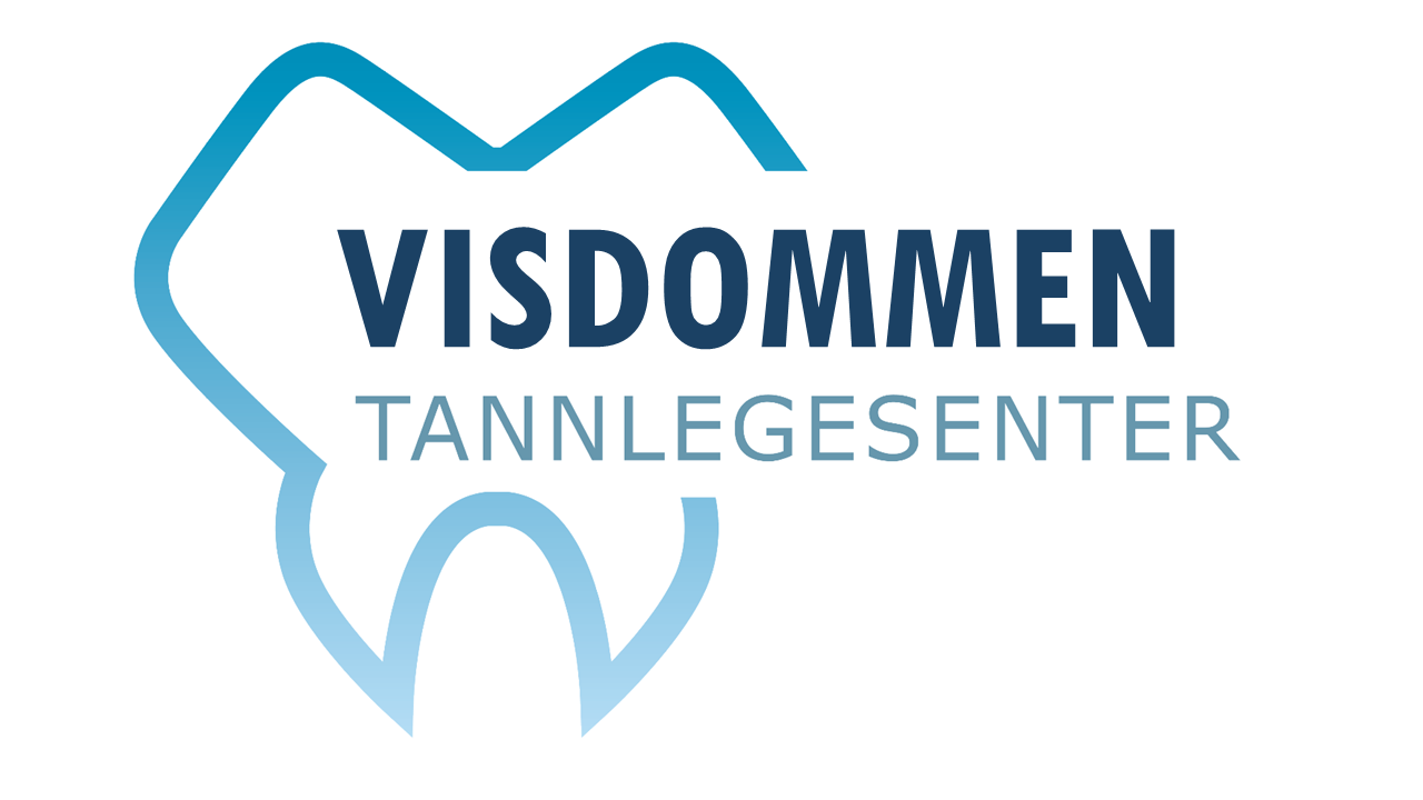 A black and white logo for a company called visdommen tallegesenter