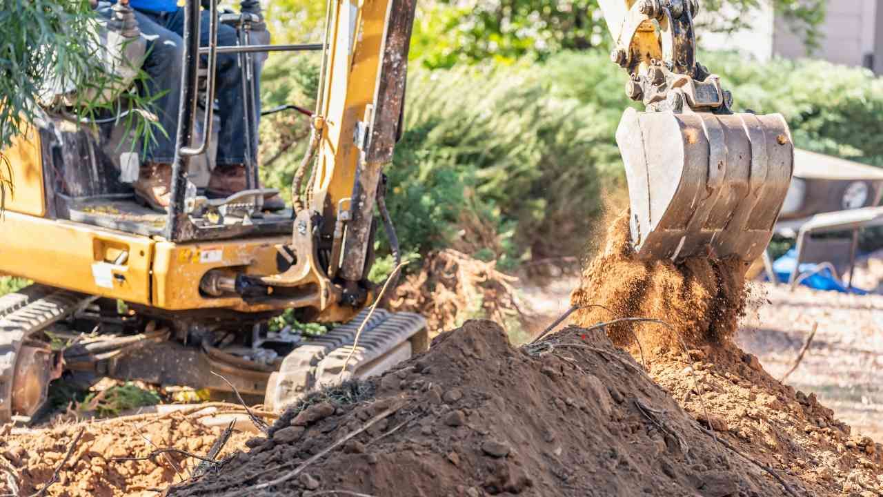Yard excavation