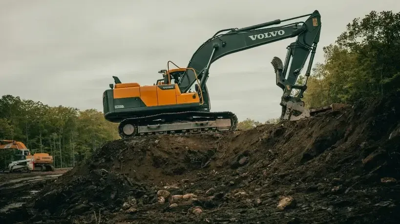 Excavation site preparation in Spencer, MA