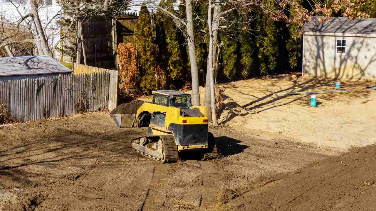 Spencer property preparation for excavation