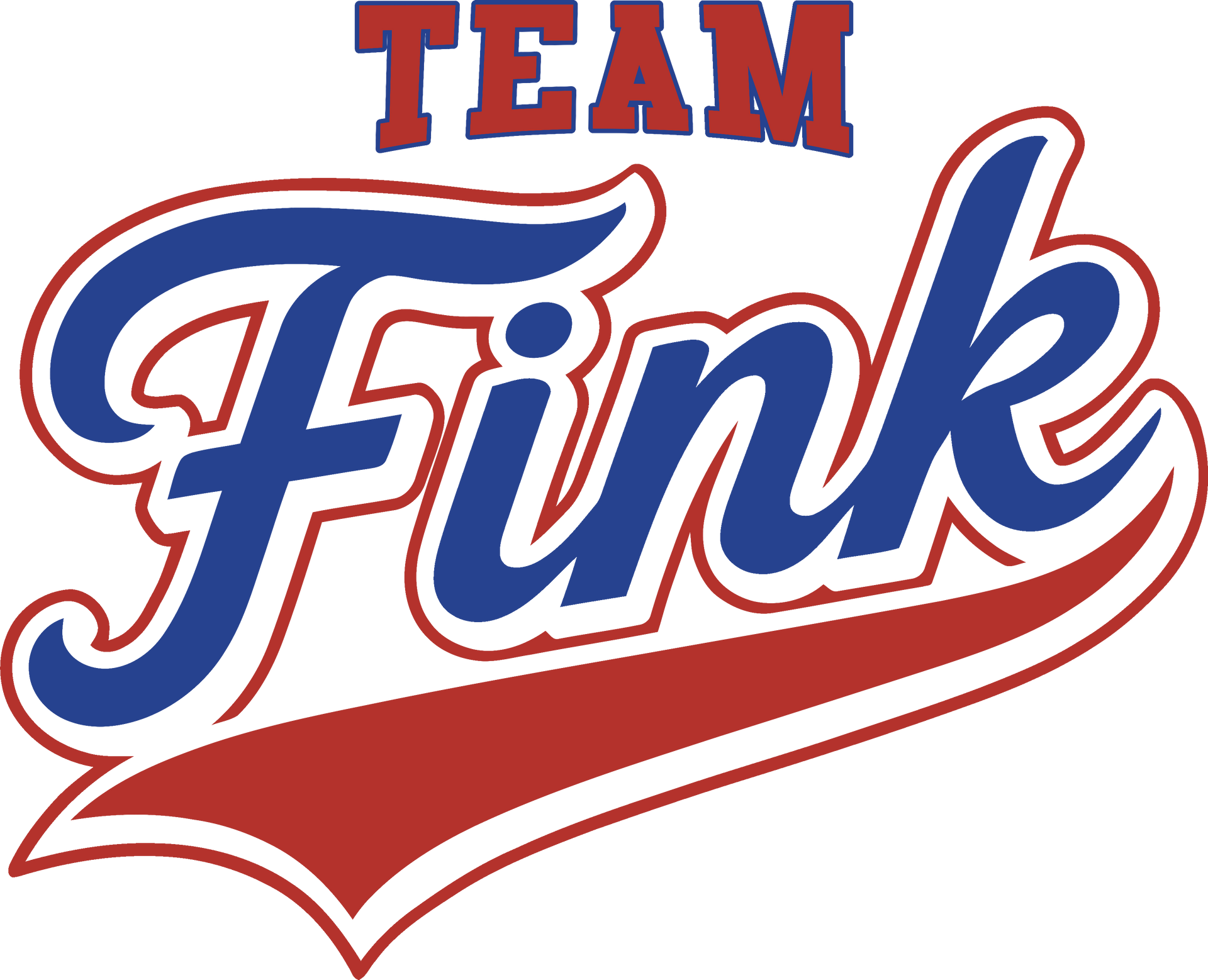 red and blue team fink logo