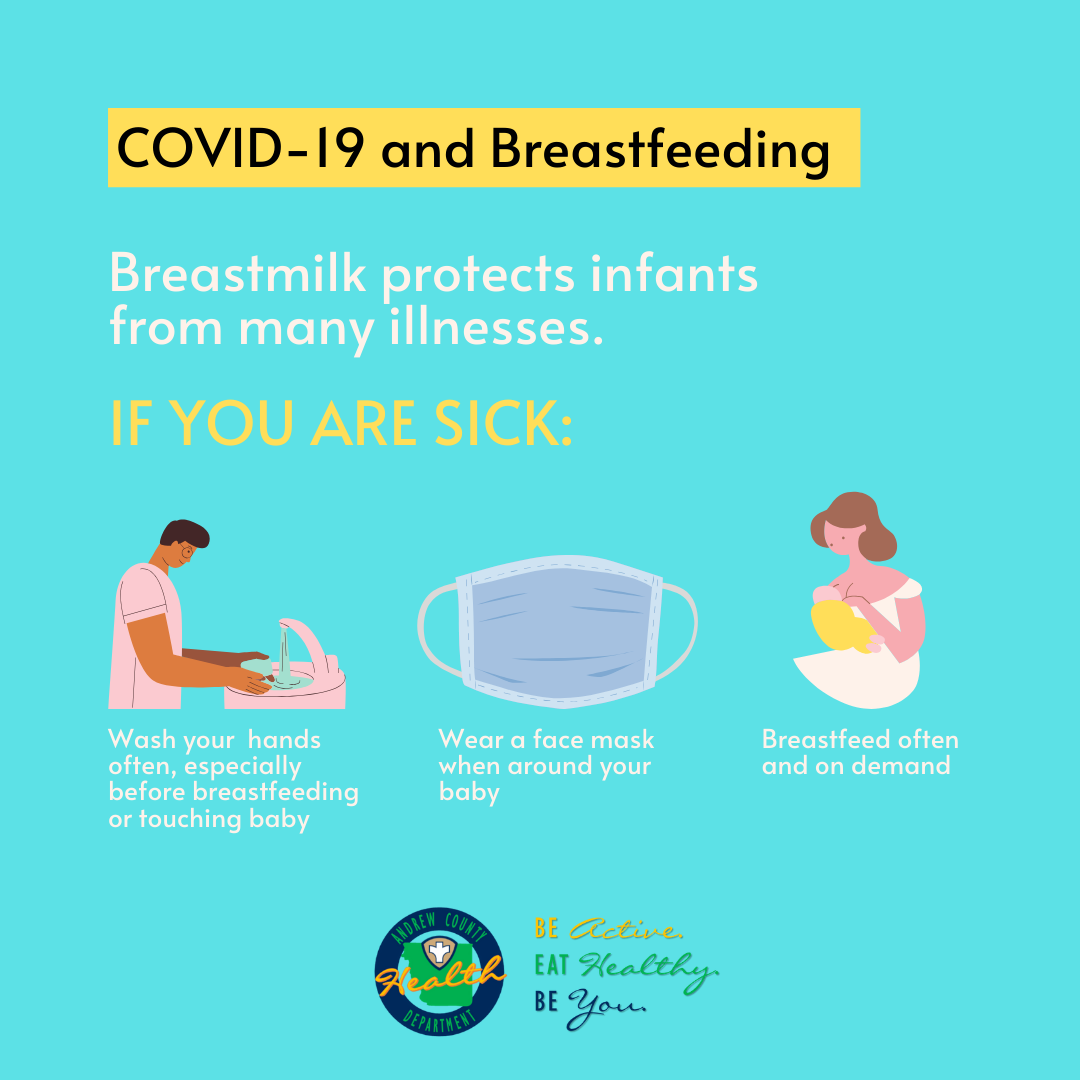 Breastmilk protects infants from many illnesses . if you are sick , wear a face mask.