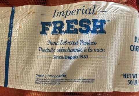 A bag of imperial fresh hand selected produce