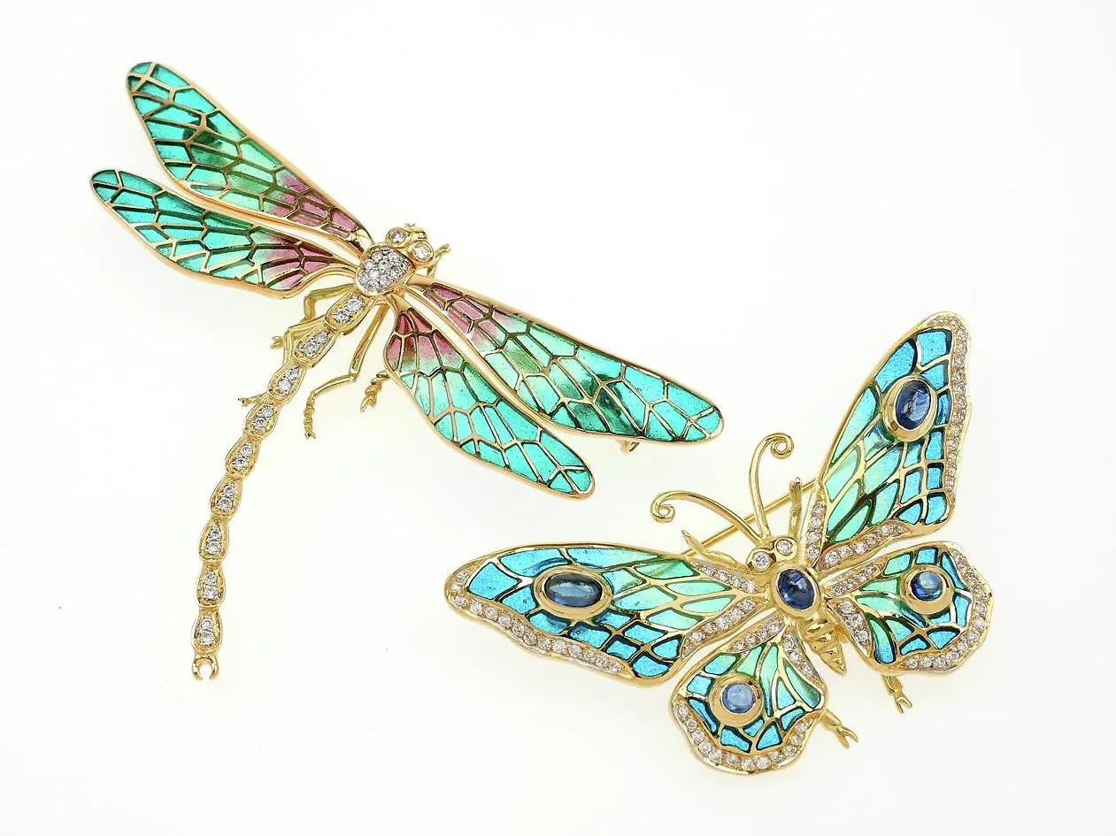 Dragonfly and butterfly jewellery
