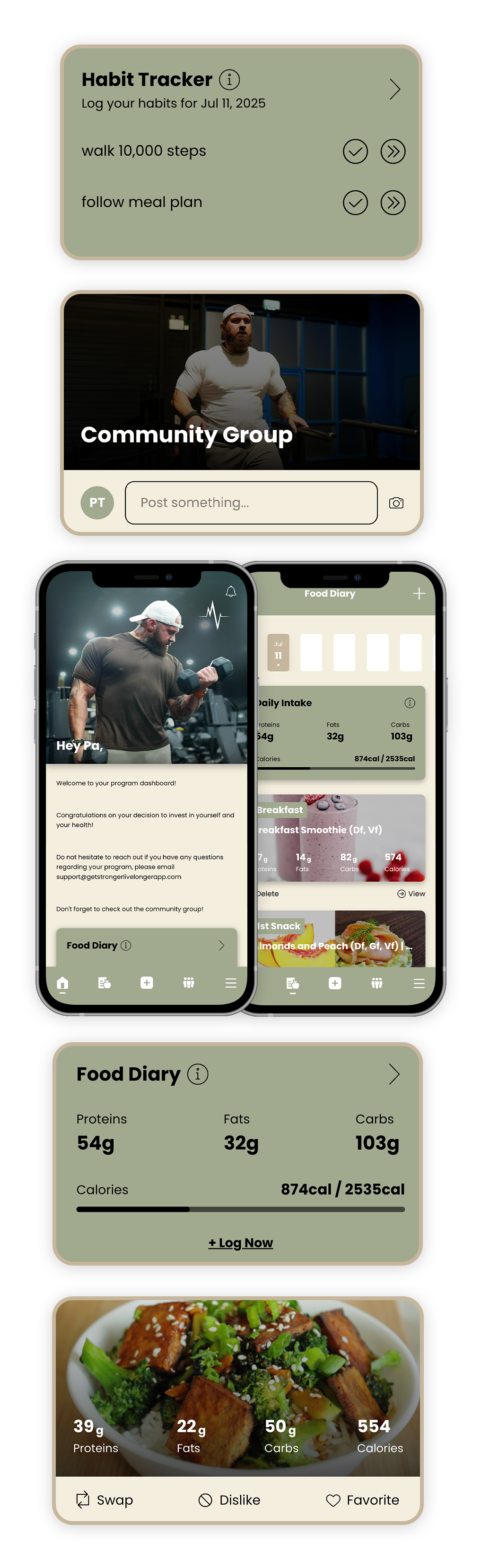 A screenshot of a cooking app on a cell phone.