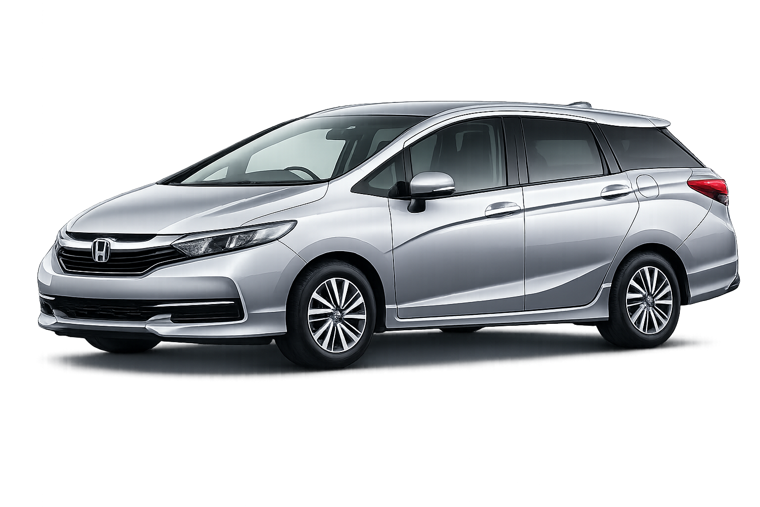 Black sedan with sunroof, parked at an angle, chrome accents, and alloy wheels.