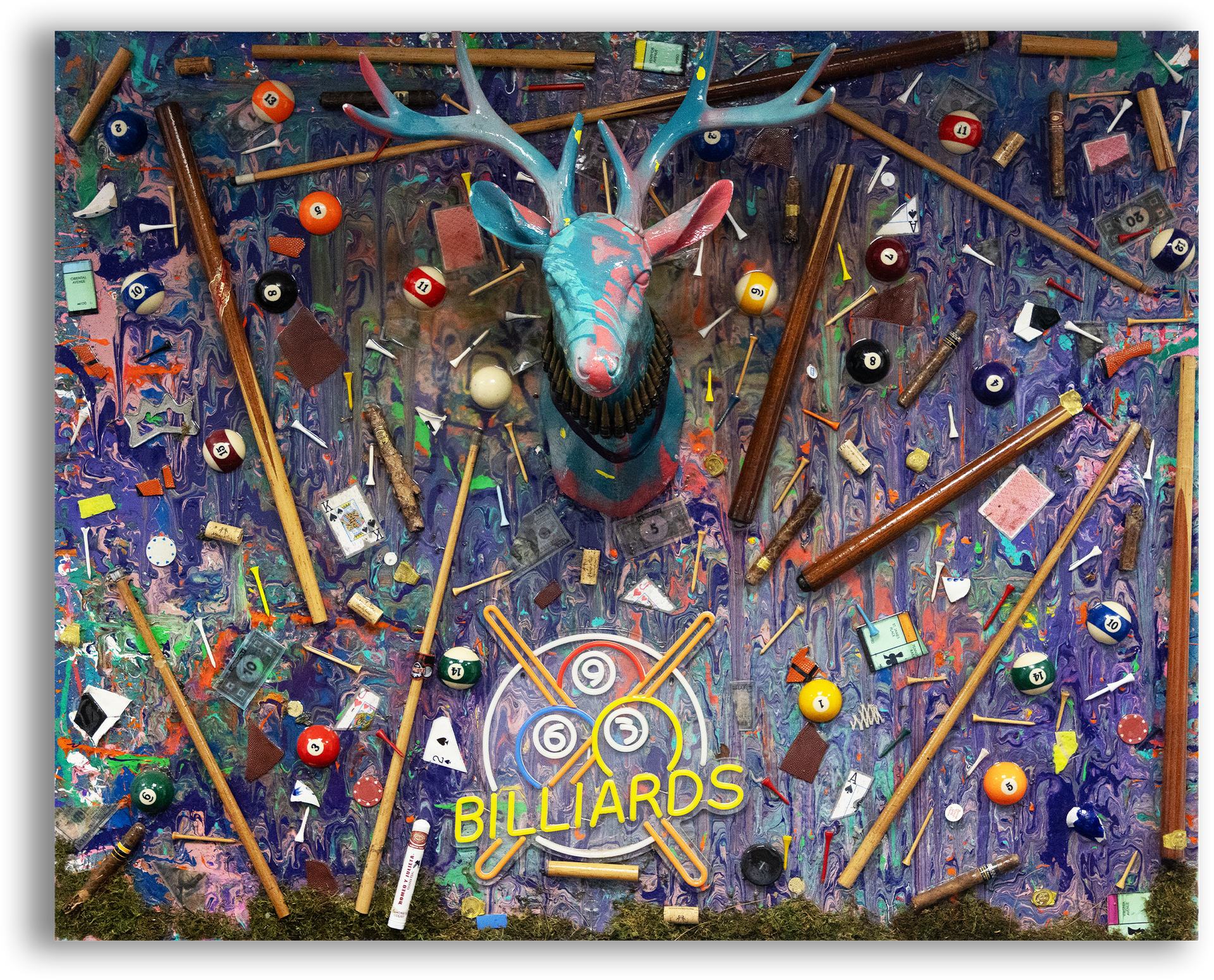 The Billiards Buck Size: 60” x 48”