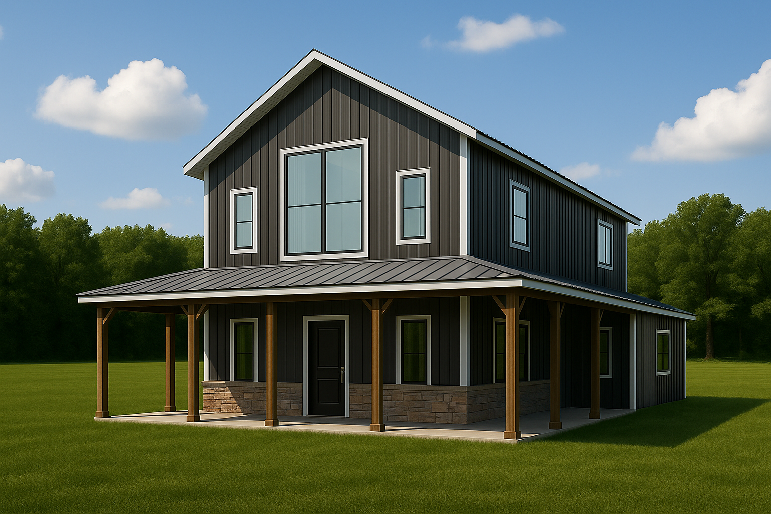 The Lookout with great views from the second story with a wrap-around porch.