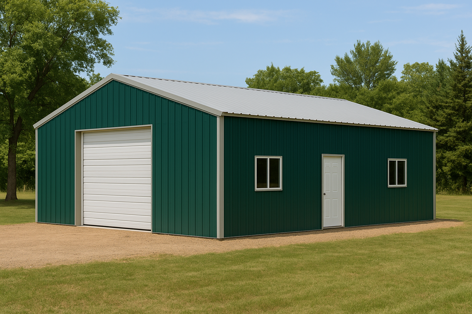 ForgeFab W200 WorkManor 24x40 backyard metal workshop building